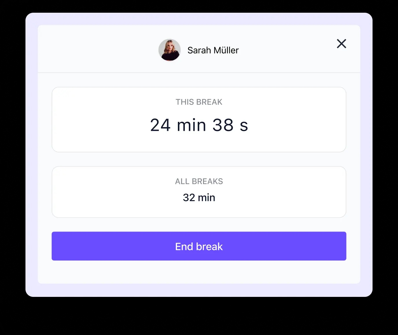Break Tracking