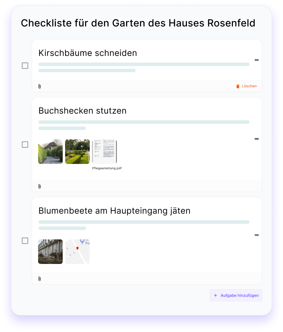 Checkliste erstellen