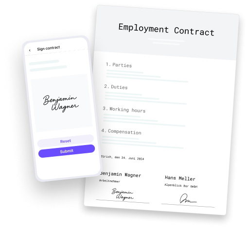 Signed contracts