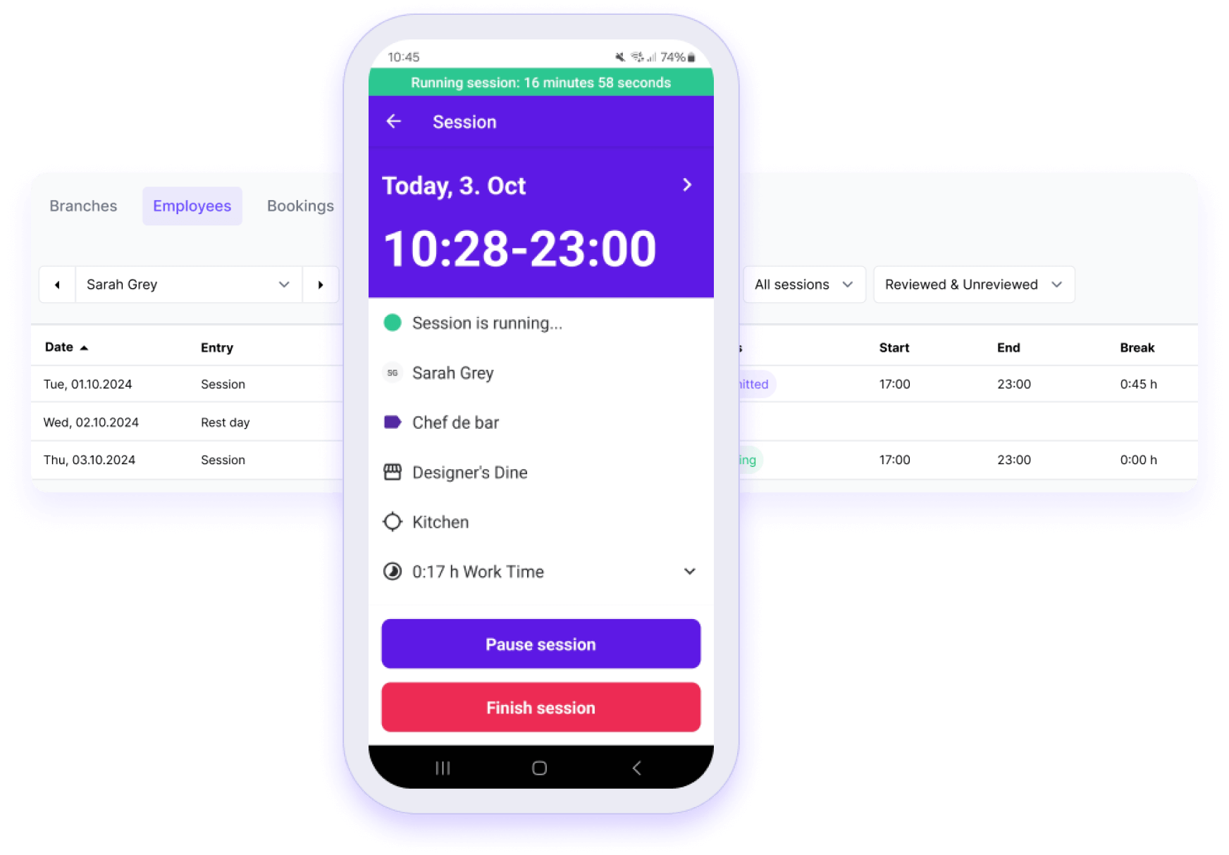 Squadra mobile app