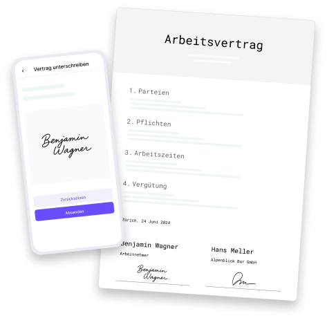 Unterzeichnete Verträge