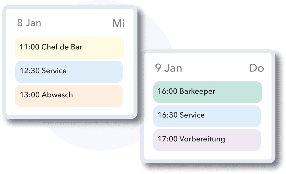 Plan your shifts.